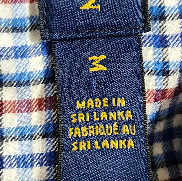 Ralph Lauren Shirt Men's Medium Red White Blue Button Down Long Sleeve - Picture 8 of 9